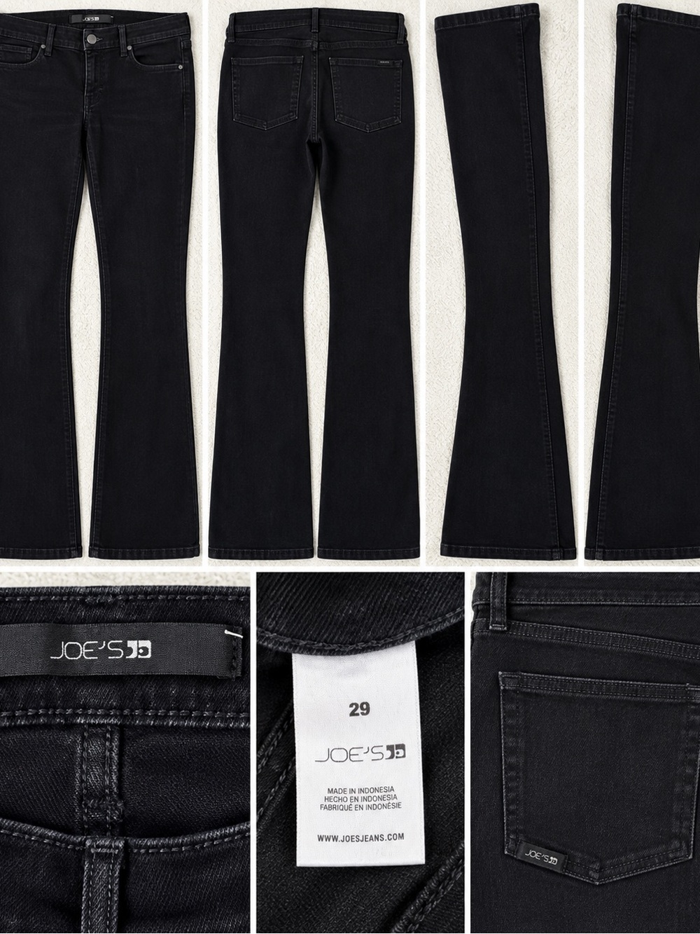 Joe's Jeans Black Bootcut Stretch Jeans Size 29
